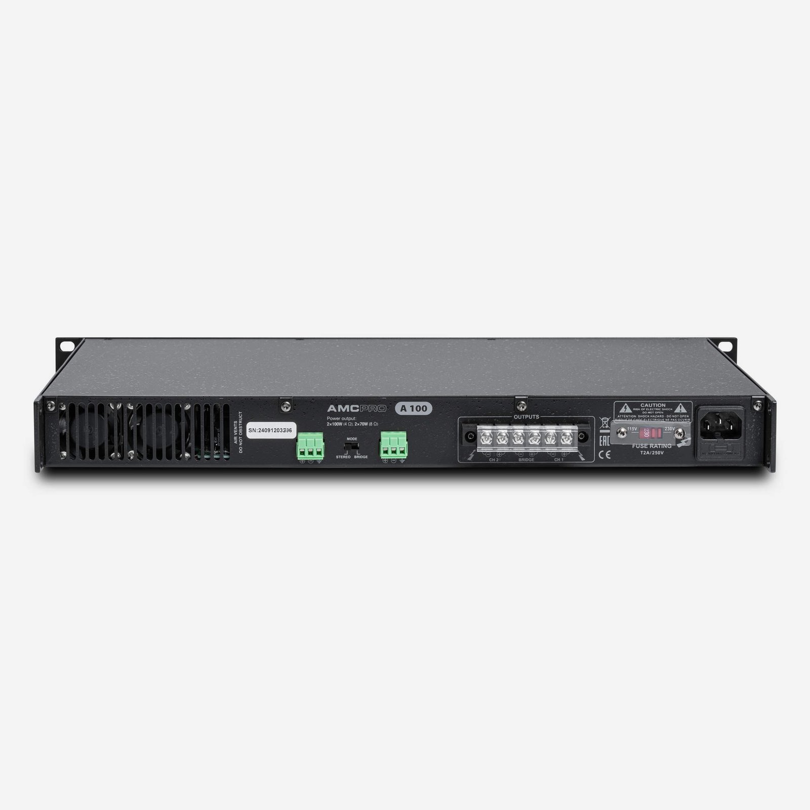 A 100 two channel professional power amplifier - Image 3
