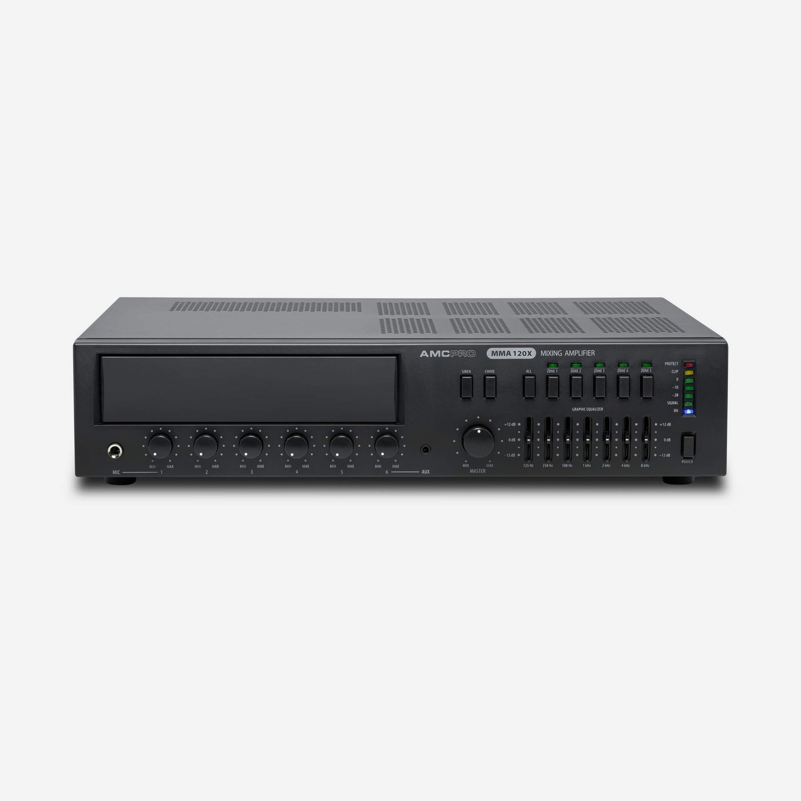 MMA 120X 5 zone mixing amplifer with interchangeable module and zone paging microphone - Image 2