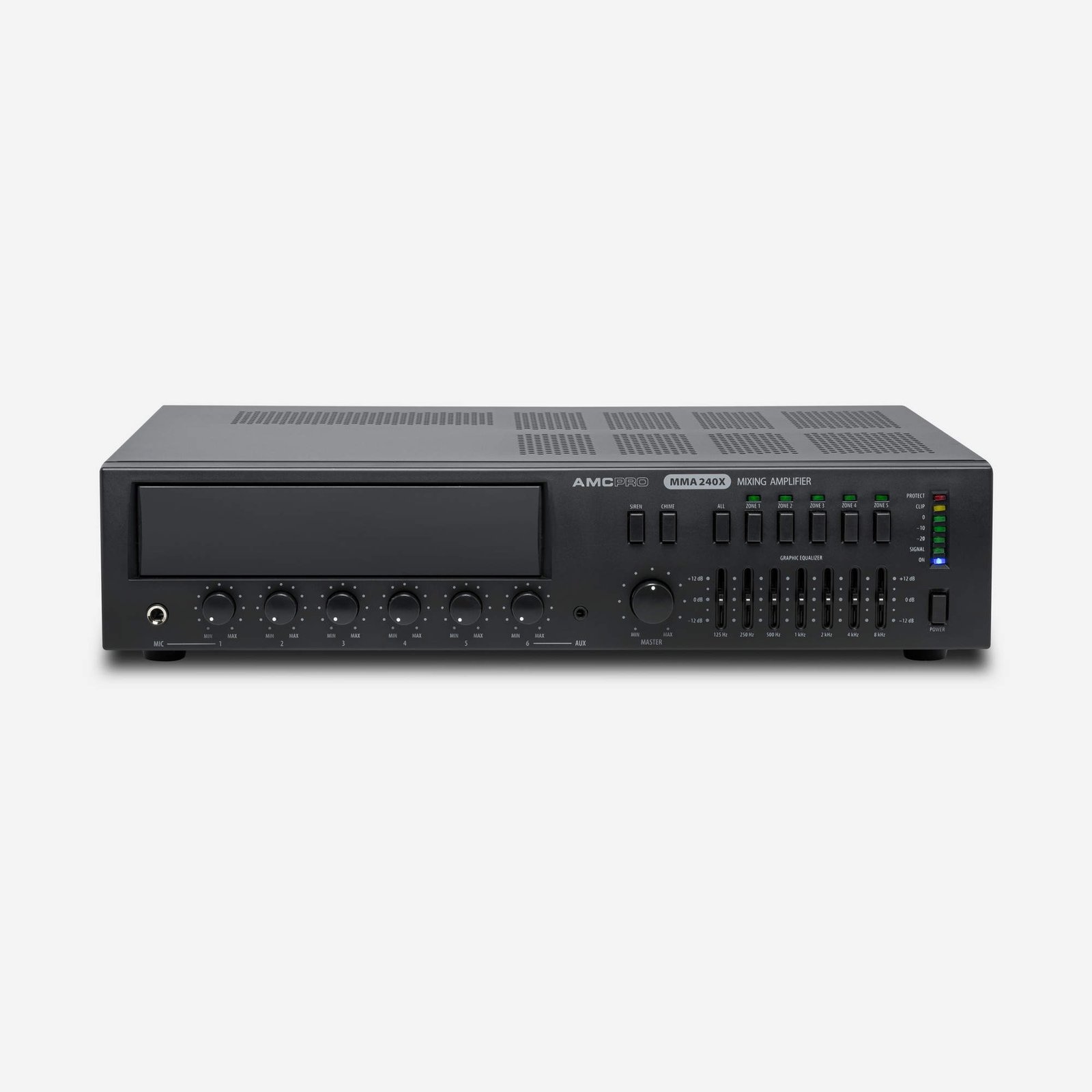 MMA 240X 5 zone mixing amplifer with interchangeable module and zone paging microphone - Image 2