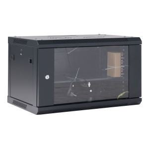 U wall cabinet – FINEN WZ Series WZ6406 welded structure wall mount enclosure with tempered glass door,