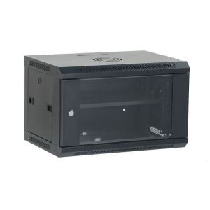 U wall cabinet – FINEN WL Series WL5406 welded structure wall mount network cabinet with tempered glass door,